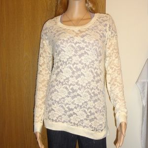 Maurice White Lace Top
